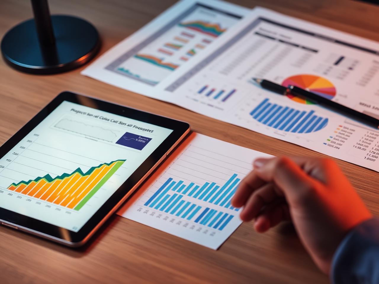 Charts and projections used to build a bankruptcy plan